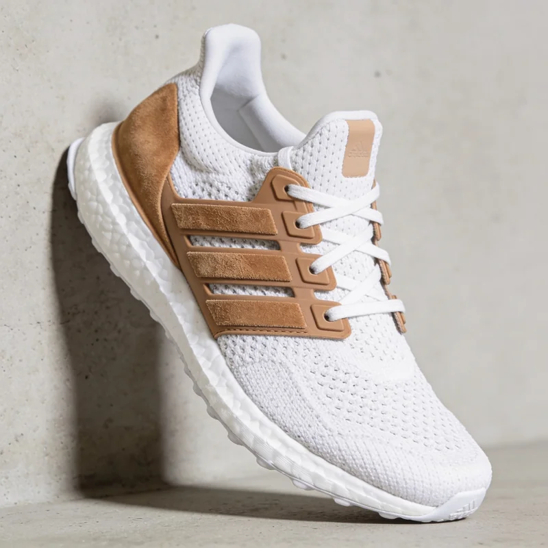 Sneaker generated by Seedream 4.5 that invented a real brand's stripes and wordmark despite a no-logos prompt