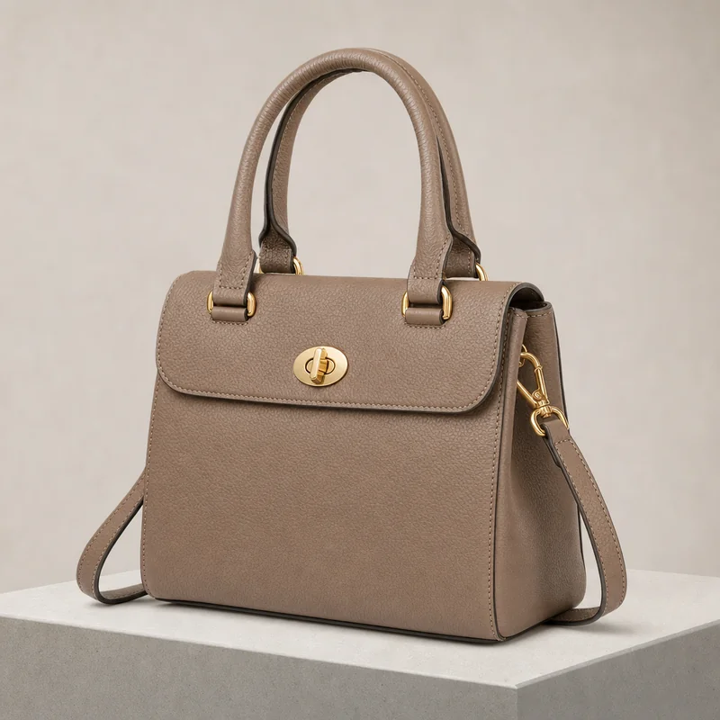 Handbag generated by GPT Image 2, manufacturable but the color drifted from tan to taupe