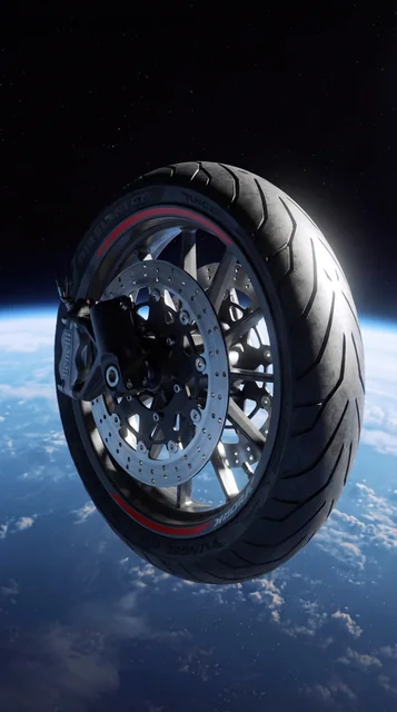 Tyre close-up shot