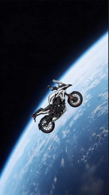SeedDream 4.5 output - bike in space