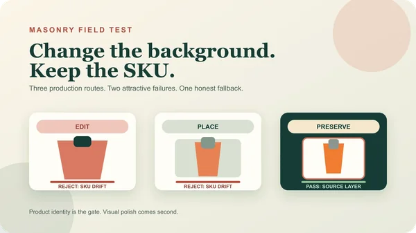 AI Product Background Generator: Edit vs Place the Same SKU