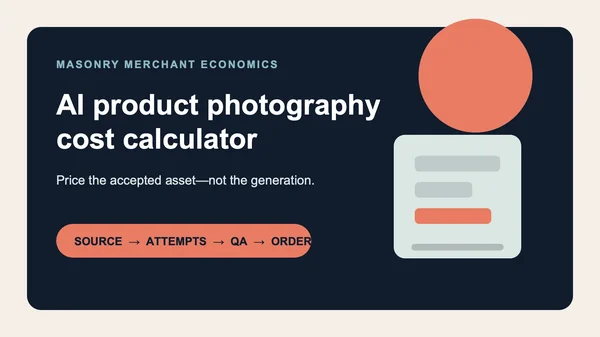 AI Product Photography Cost Calculator for Ecommerce
