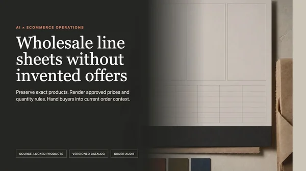 AI Wholesale Line Sheets: Keep Pricing and SKUs Accurate