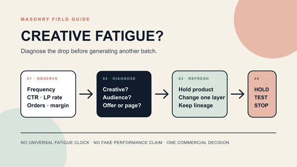 Ecommerce Creative Fatigue: Diagnose Before You Refresh Ads