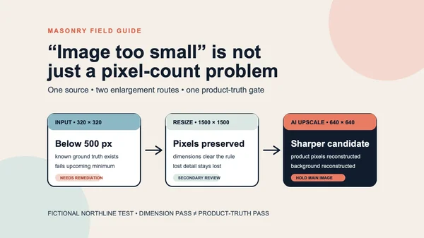 Google Merchant Center ‘Image Too Small’: An AI Upscaling Test