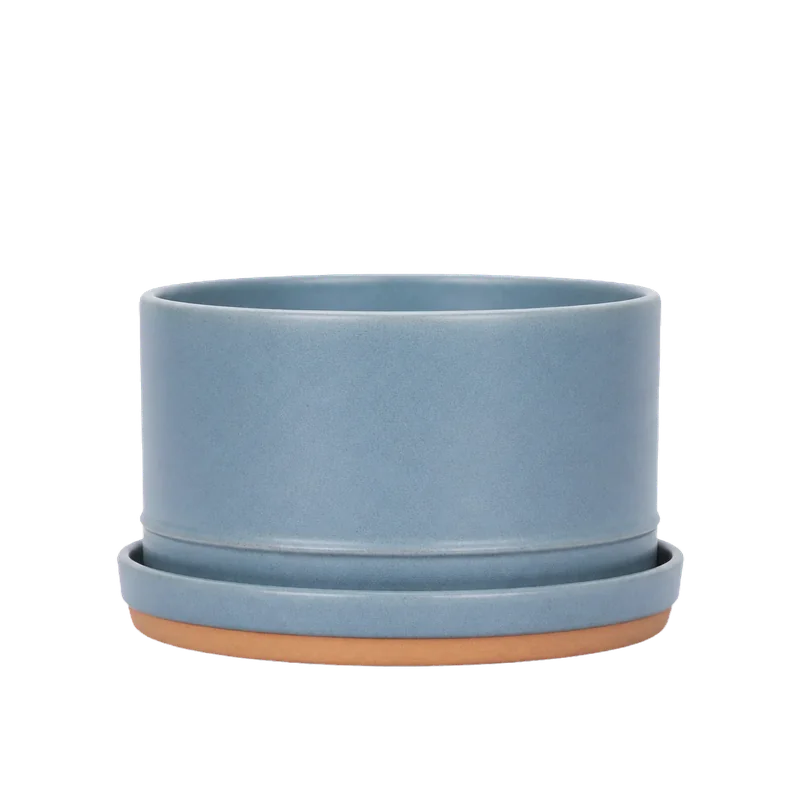 Approved fictional pale-blue ceramic planter cutout used as product authority in the Walmart image workflow